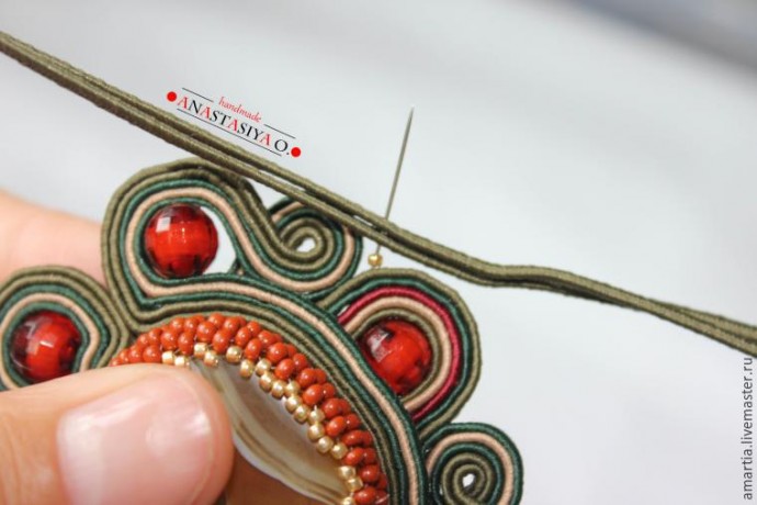 Создание шикарного сутажного браслета с агатом: часть 2