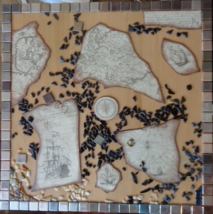 Мозаичный столик "Остров сокровищ"