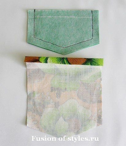 Накладной карман с клапаном: мастер-класс