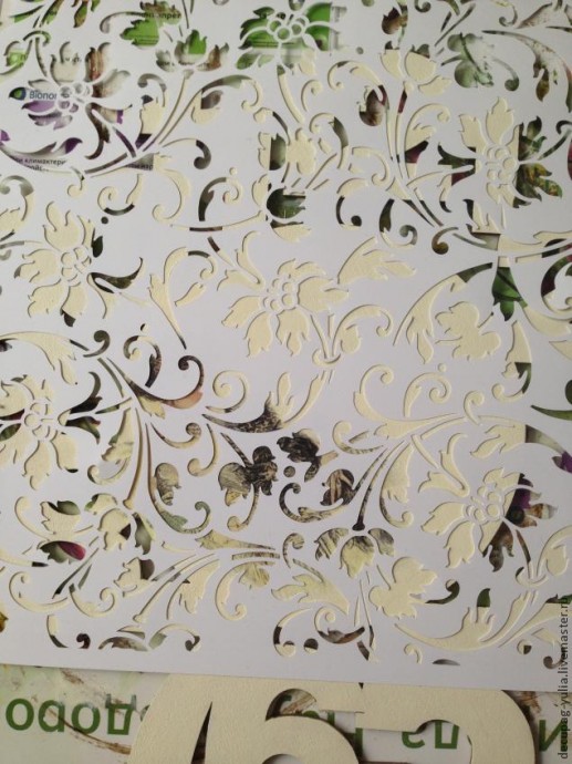 ​Настенные часики в стиле шебби шик: часть 2