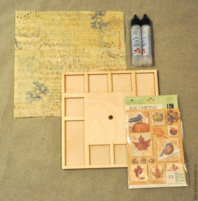 Декорирование часов "Золотая осень": часть 1 Декорирование часов "Золотая осень": часть 1