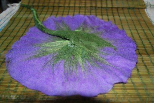 ​Мастер-класс по валянию цветка "Вьюнок": часть 4