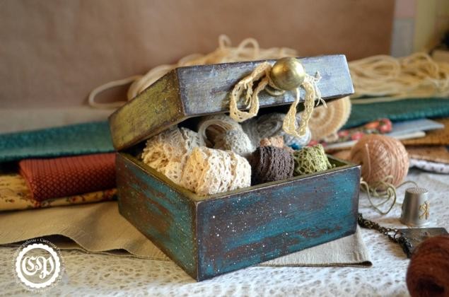 ​Шкатулка для рукодельницы в кантри-стиле: часть 4