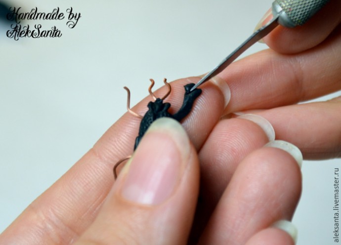 Жук из запекаемой полимерной глины: мастер-класс, часть 3