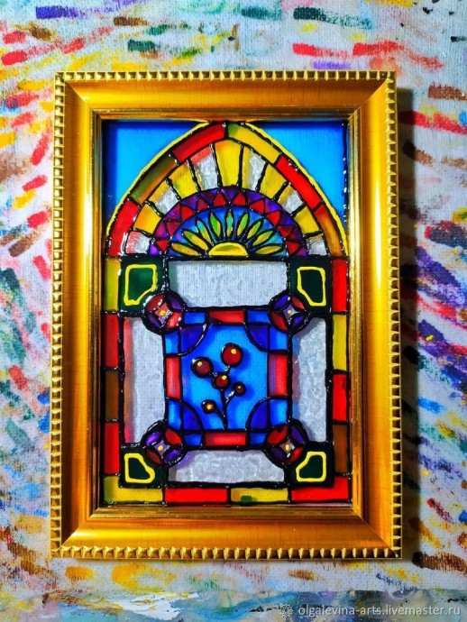 Мастерим легкий витраж своими руками