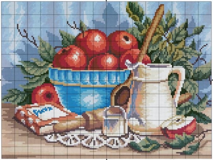 ​Вышиваем красивые натюрморты: часть 1