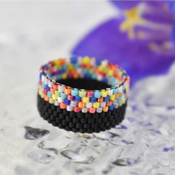 Техника плетения: мозаика, пейот