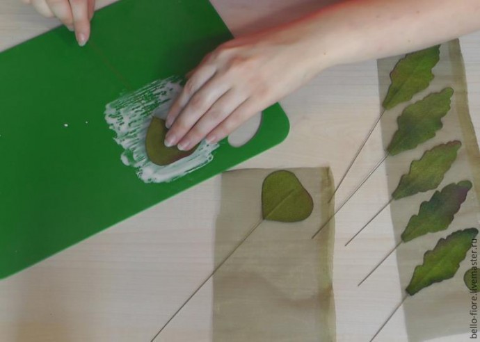 Создаем мак "Strawberry Dessert" из шелка: часть 1