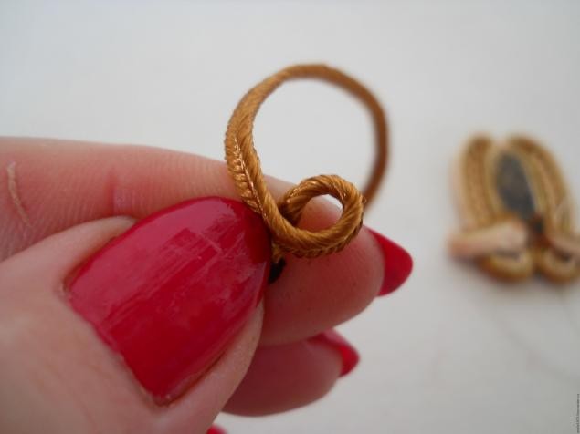 Сутажные серьги "Ромашки по-восточному": мастер-класс, часть 3