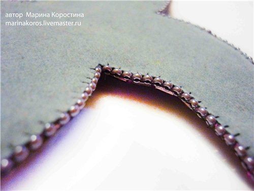 Вышиваем бисером колье с цветком: часть 3