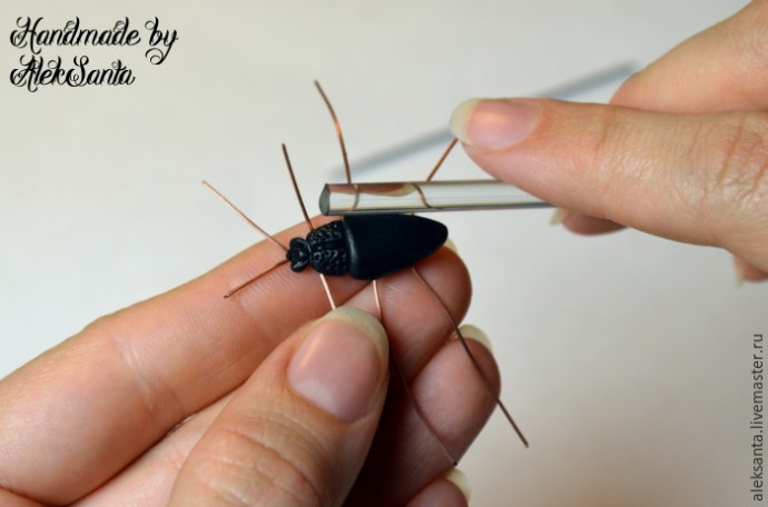 Жук из запекаемой полимерной глины: мастер-класс, часть 2