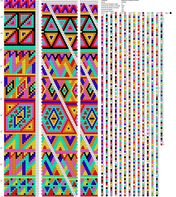 ​Очень красивый жгут из бисера