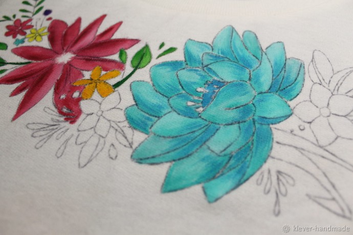 Расписываем одежду красками по ткани: часть 3