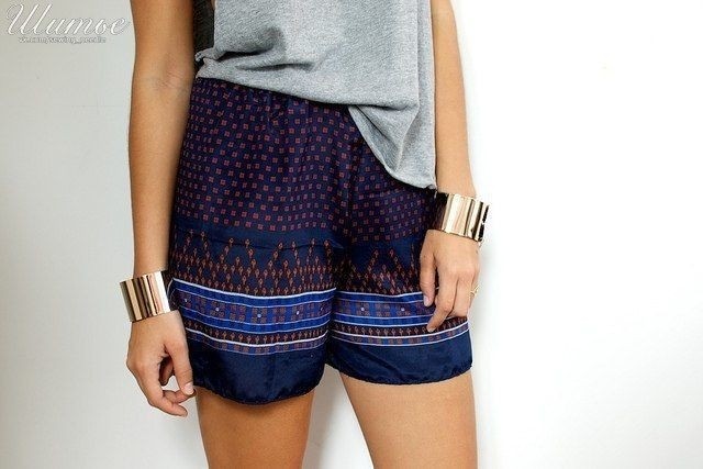 ​Шьём шорты с каймой по низу