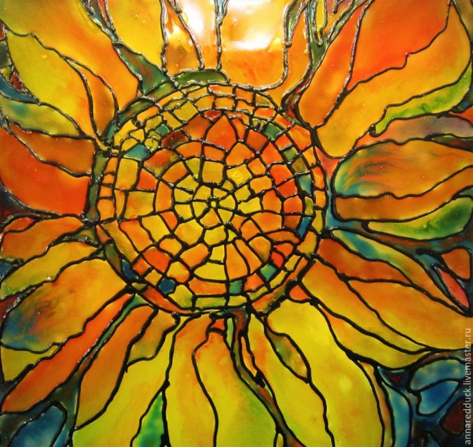 Делаем витражный светильник