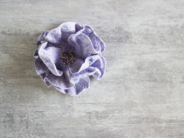 Валяем брошь-цветок в технике "фактурный войлок": часть 1 Валяем брошь-цветок в технике "фактурный войлок": часть 1