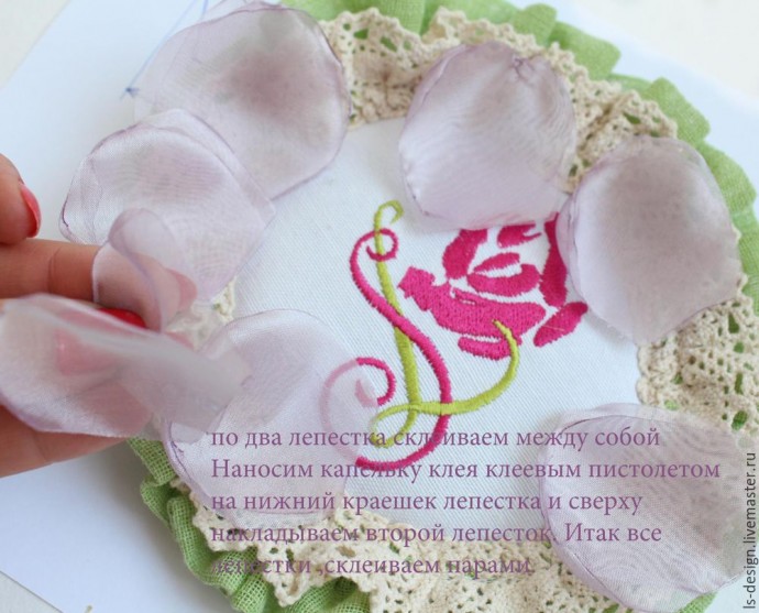 ​Мастер-класс: создаем нежный "Пион из вуали": часть 1