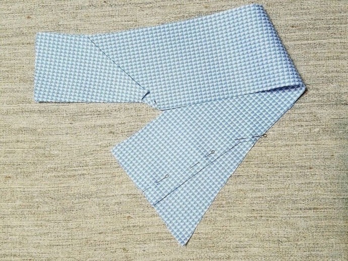 Обработка воротника мужской рубашки с кулисками для косточек Обработка воротника мужской рубашки с кулисками для косточек