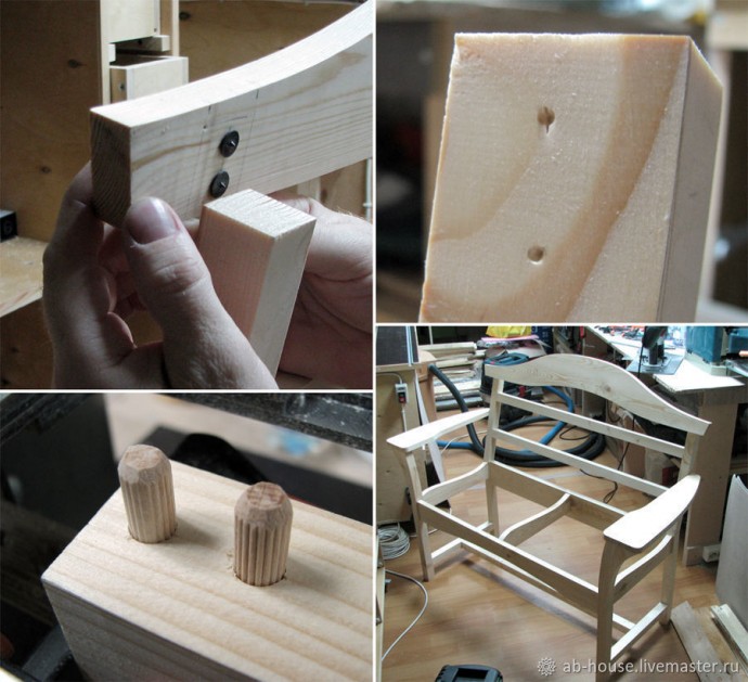 Мастерим дачную скамью "Полевая ромашка": часть 2