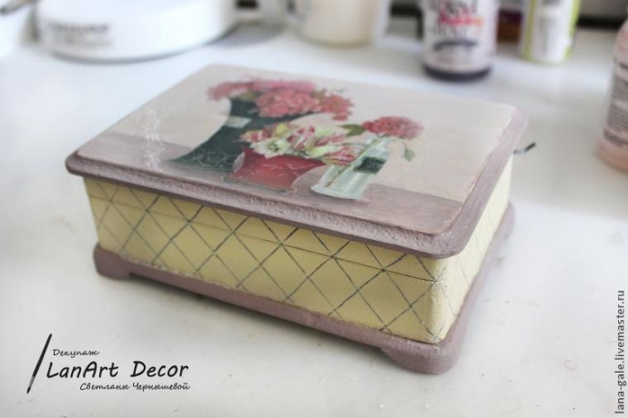 ​Шкатулка "Цветочное утро": мастер-класс, часть 2