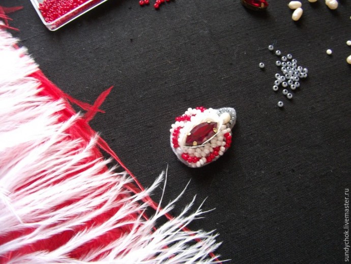 ​Создаем свадебные серьги "Мирослава": часть 3