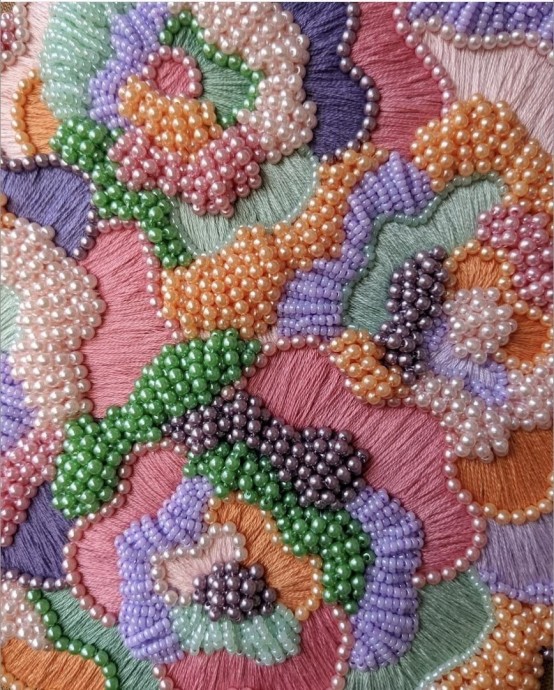 ​Идеи вышитых цветов