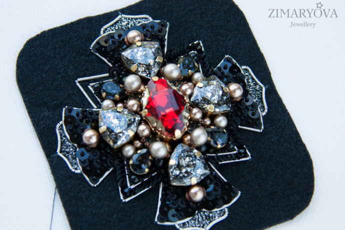 ​Создаем брошь-орден "Primavera": часть 3