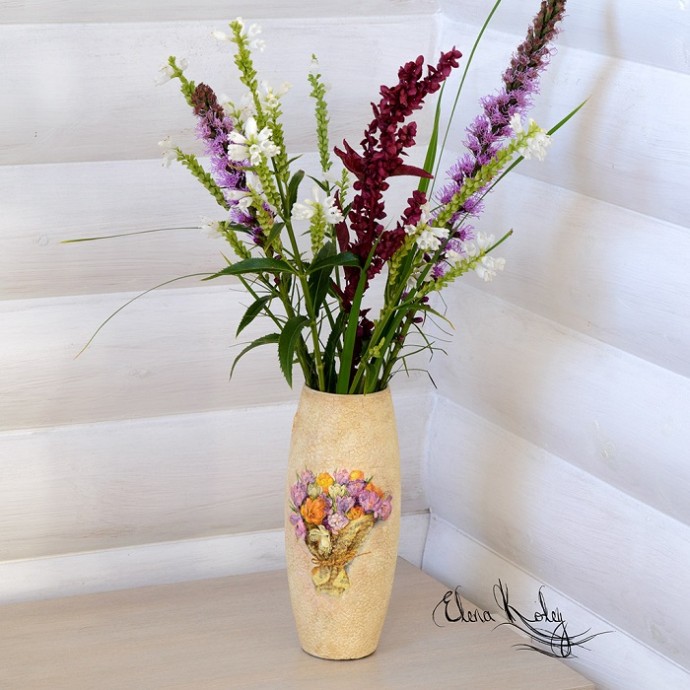 ​Декорируем вазу "Крокусы": часть 3