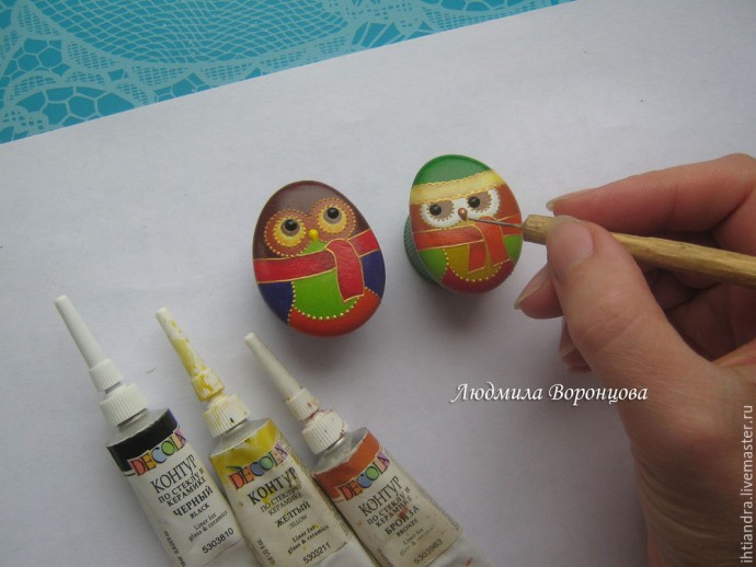 Держатель для украшений "Осенний топиарий": мастер-класс, часть 2