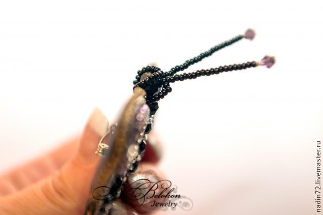 Вышивка бисером "Брошь-бабочка экзотическая": мастер-класс, часть 5