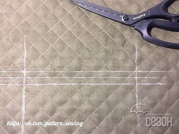 Карман с листочкой на молнии