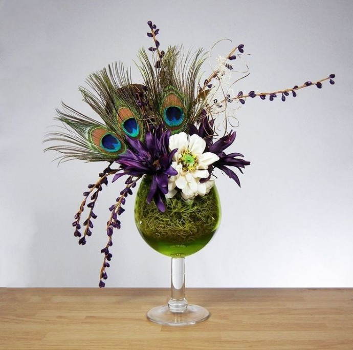 ​Композиции из перьев