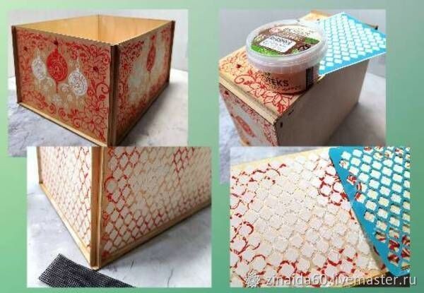 Декор деревянного ящика