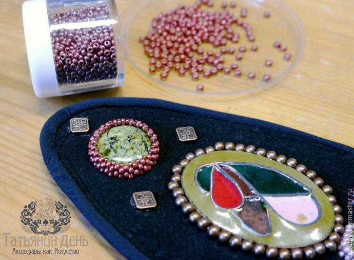 Создаем пояс с бисерной вышивкой: часть 3
