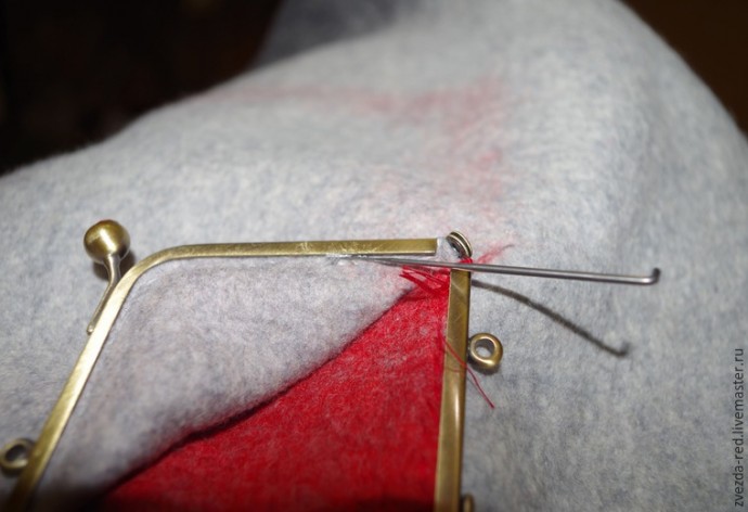 Чудной кармашек: делаем необычный карман с фермуарной застежкой, часть 3