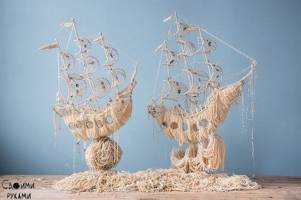 ​Корабли из жемчужных ожерелий: тончайшая работа