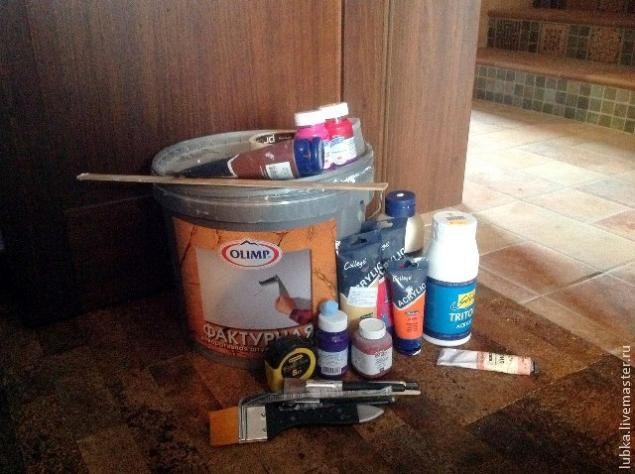 Декор стены: настенная структурная живопись