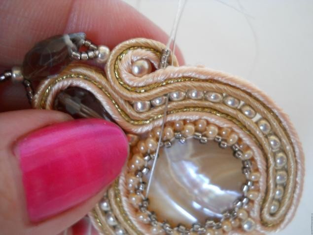 ​Мастер-класс по сутажу "Сутажные серьги Винтаж": часть 7