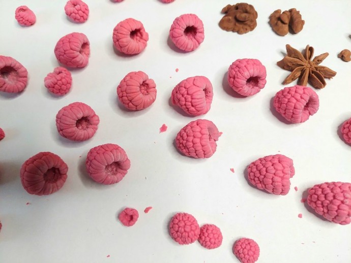 ​Секреты создания реалистичных ягод малины