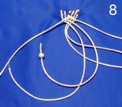 ​Ажурный поясок с кистями и бусинками в технике макраме: часть 1