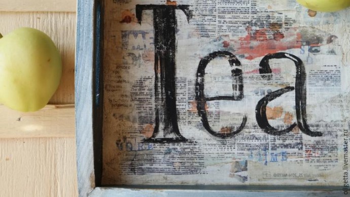 Газета как объект декупажа