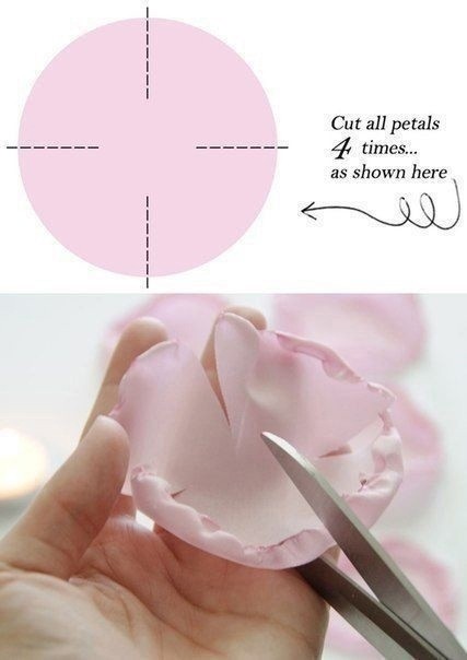 Пионы из атласа: небольшой мастер-класс