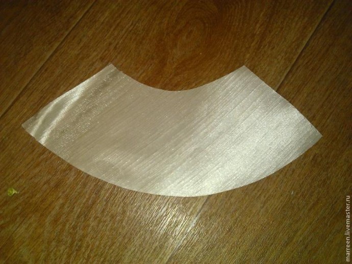 Бокал-подсвечник: изготовление абажура из ткани