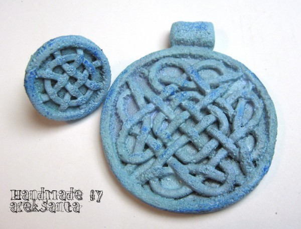 ​Мастер-класс по созданию украшений из полимерной глины "Кельтские плетения из камня": часть 3