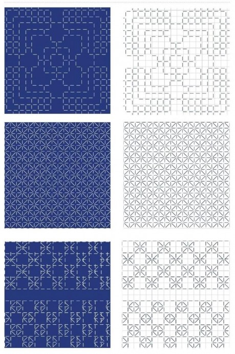 Схемы для вышивки сашико