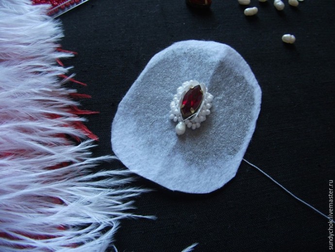 ​Создаем свадебные серьги "Мирослава": часть 2