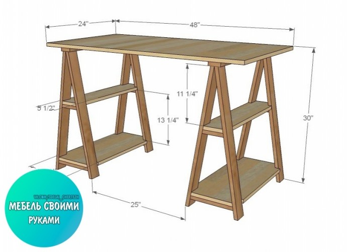 ​Интересный стол своими руками