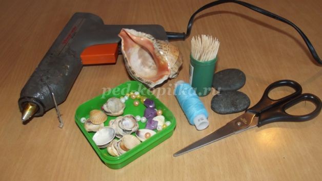 Кораблик из ракушек: мастер-класс