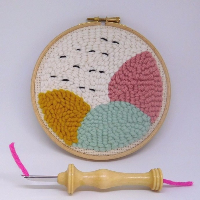 Ковровая вышивка с помощью пунч-иглы