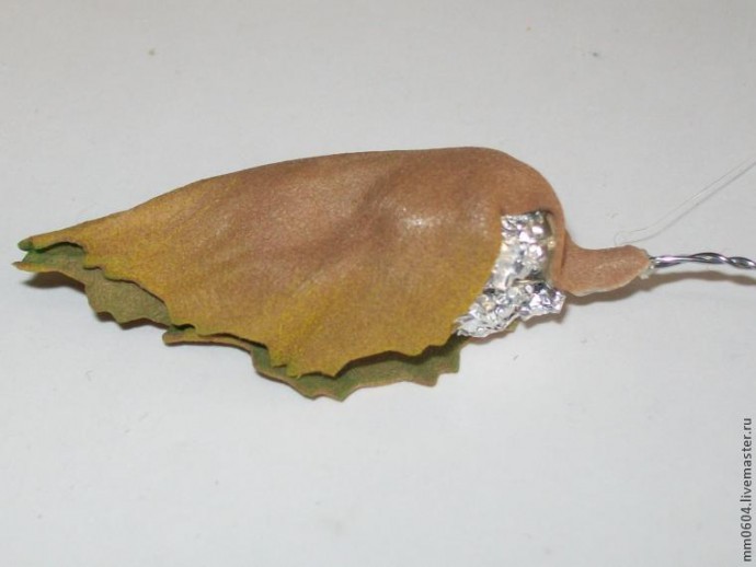 Создаем цветок из листьев: часть 2